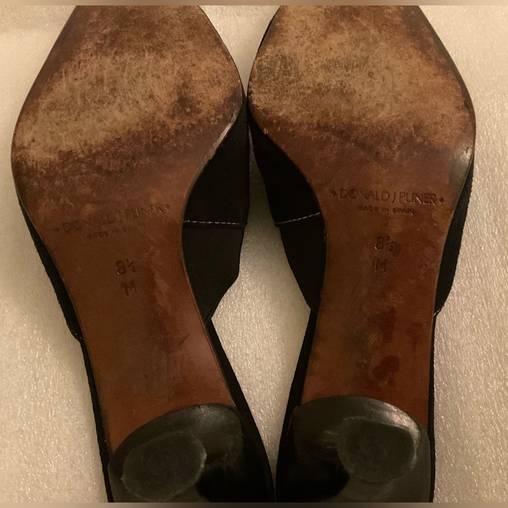 Donald J. Pliner 90’s Black Suede Mules • Made in Spain • Archive Piece • 8.5M - Picture 9 of 10